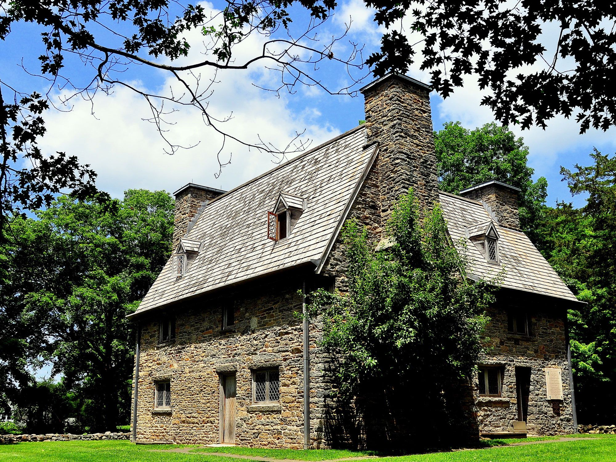 Henry Whitfield House made of stone in Guilford, Connecticut