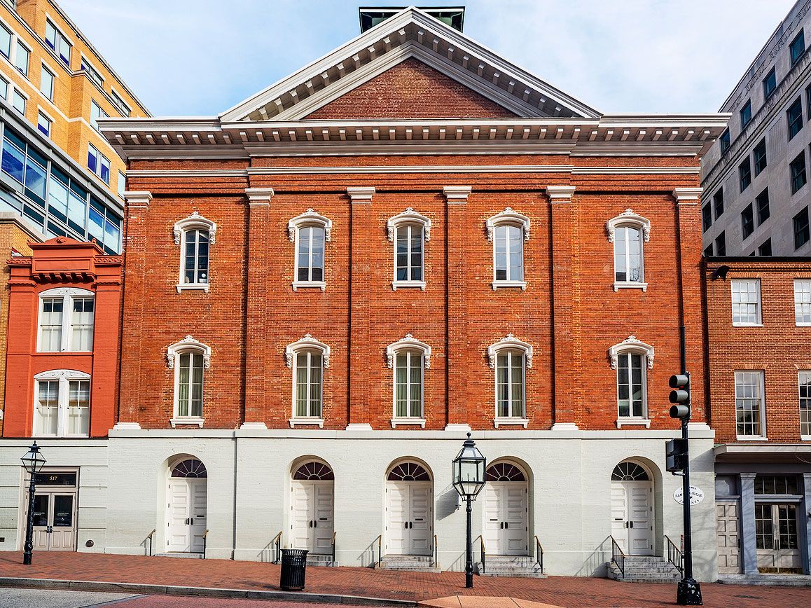 Exterior of Ford's Theatre in Washington, D.C.