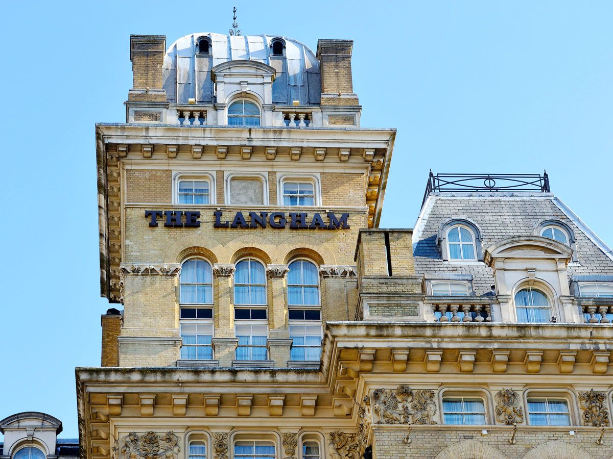 Image of the Langham Hotel in London, England