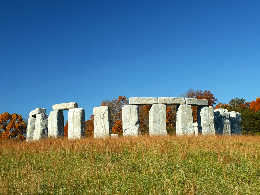 Foamhenge replica monument in Centreville, Virginia