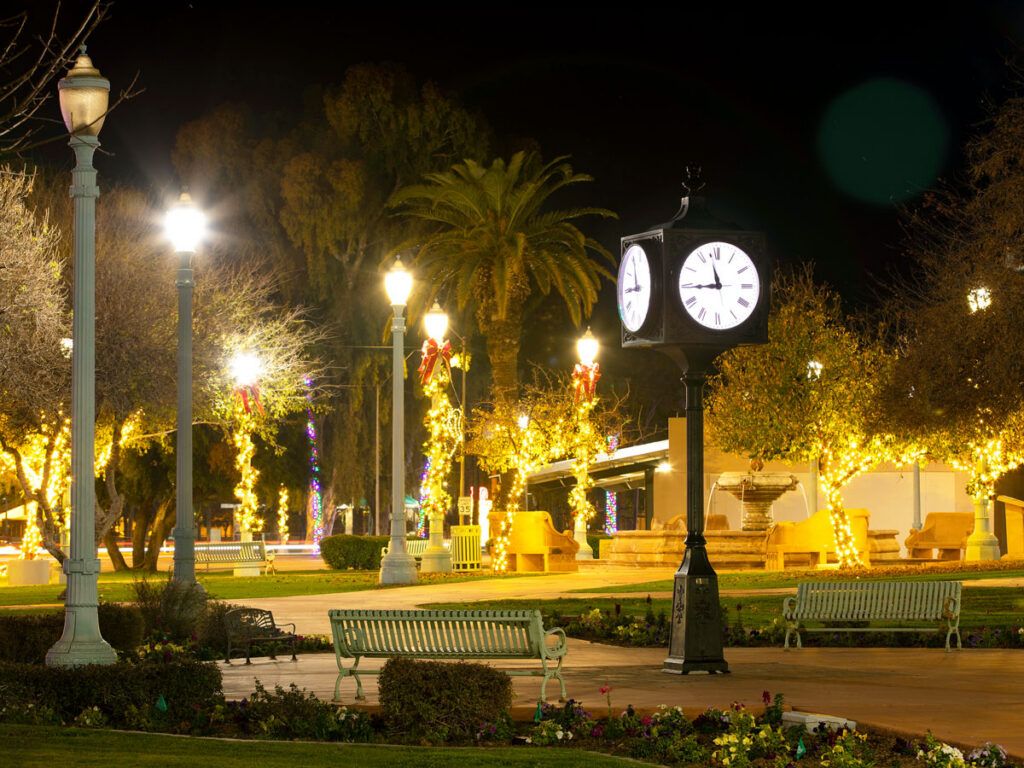 Park at nighttime in Casa Grande, Arizona