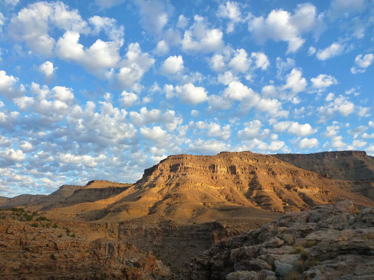 Sandstone mountains surrounding Utah's Desolation Canyon