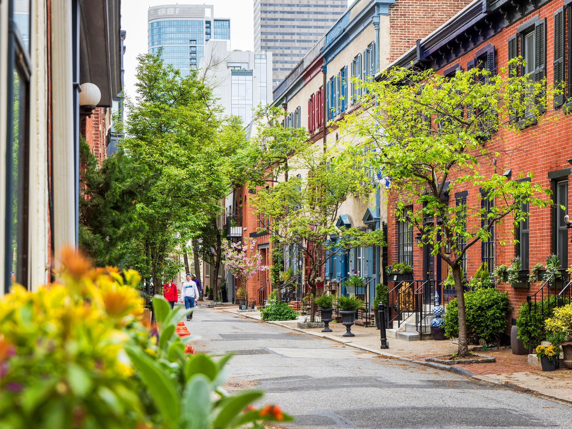 Walkable neighborhood in Philly