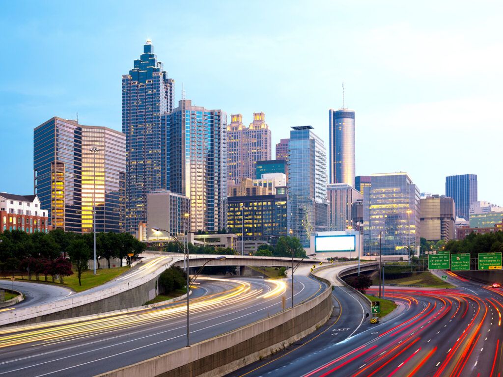Highways in downtown Atlanta