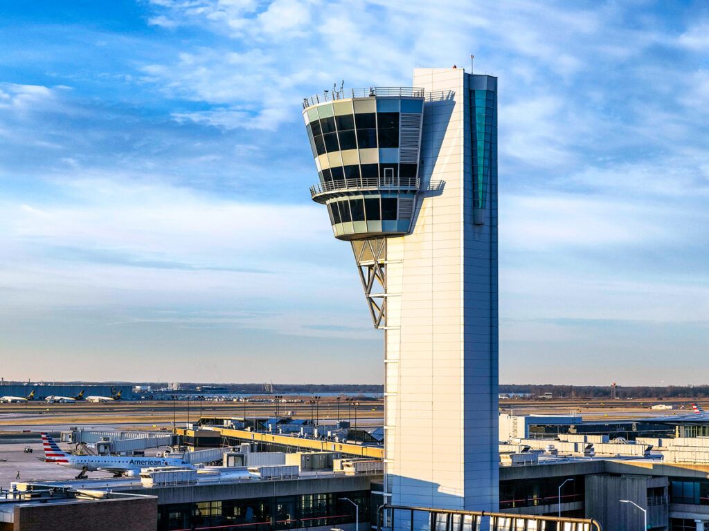 Control tower at Philadelphia International Airport