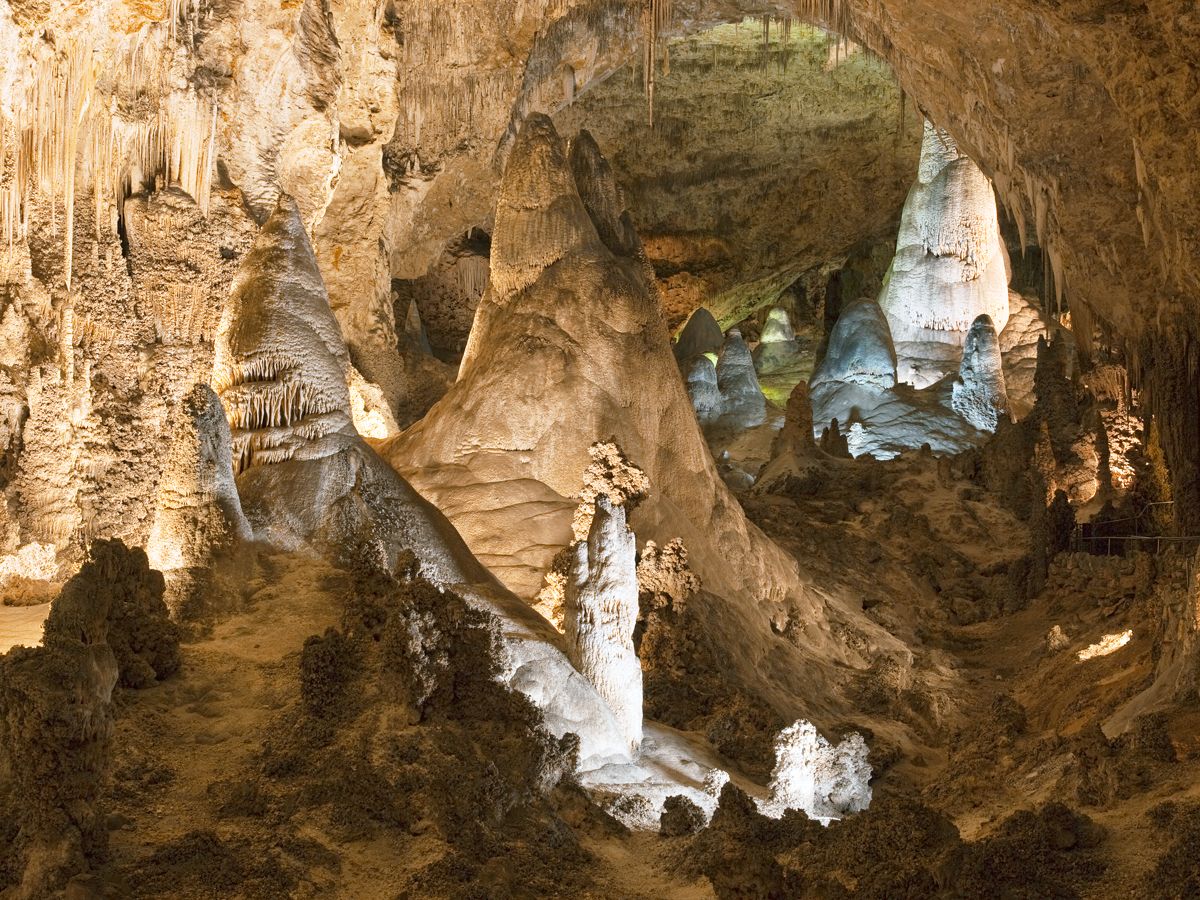 Inside the Carlsbad Caverns in New Mexico