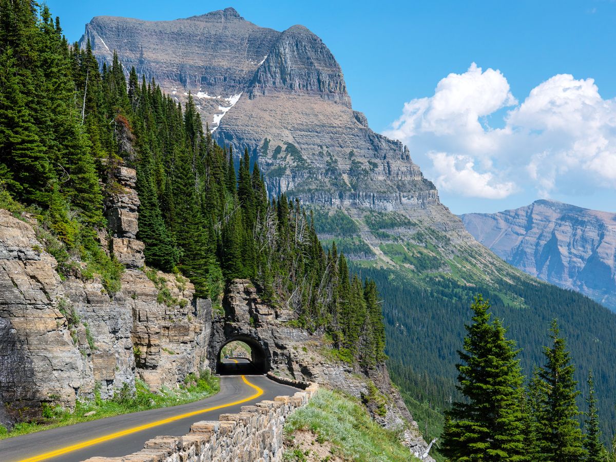 Going-to-the-Sun Road in Glacier National Park, Montana