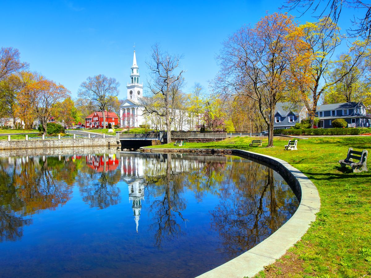 Public park in Milford, Connecticut