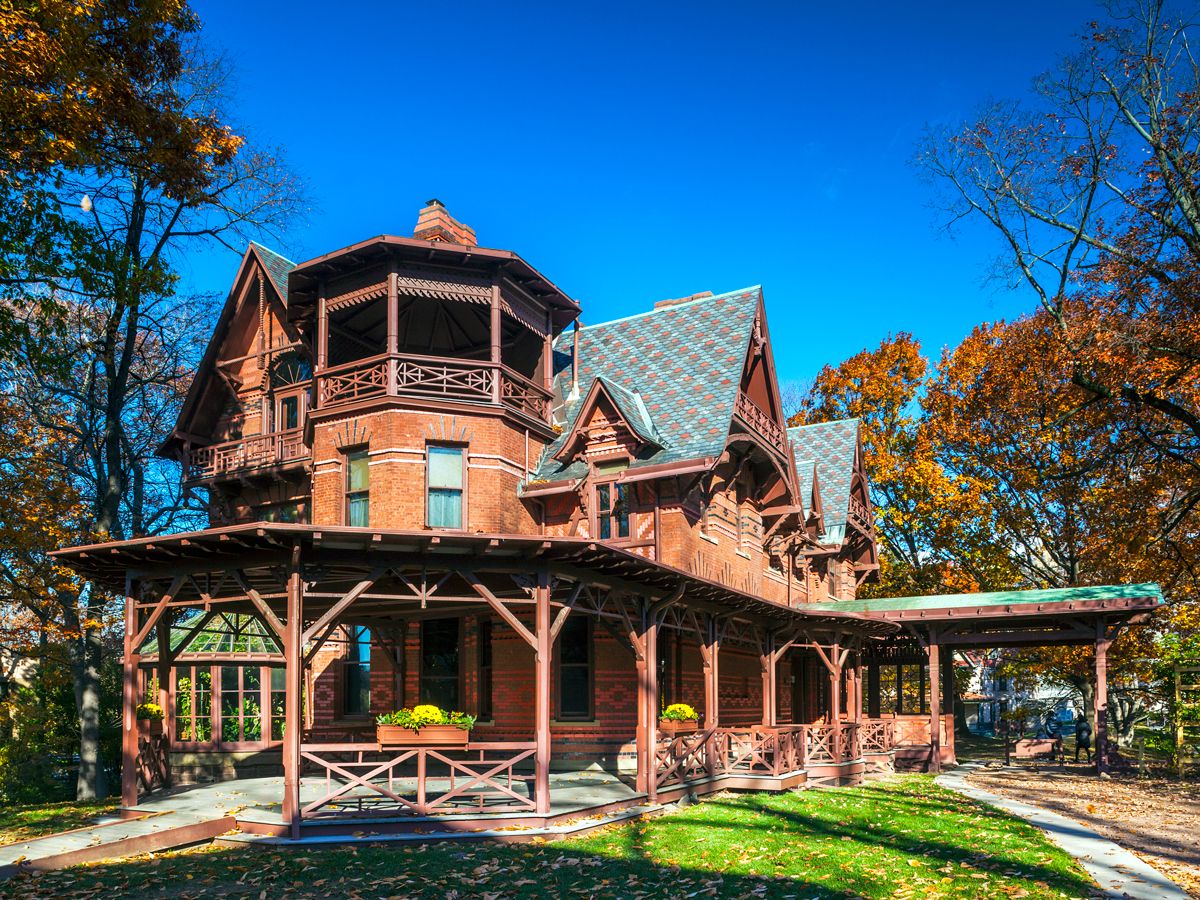 Mark Twain House and Museum in Hartford, Connecticut 