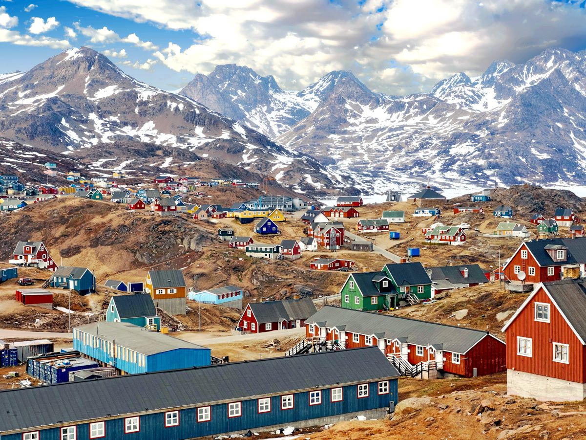 Overview of Tasiilaq, Greenland