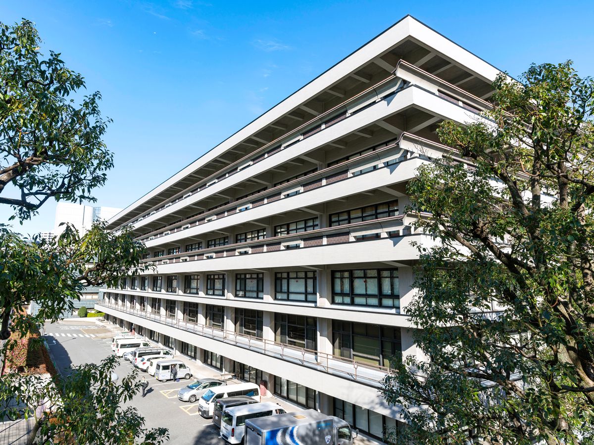 Exterior of the National Diet Library in Tokyo, Japan