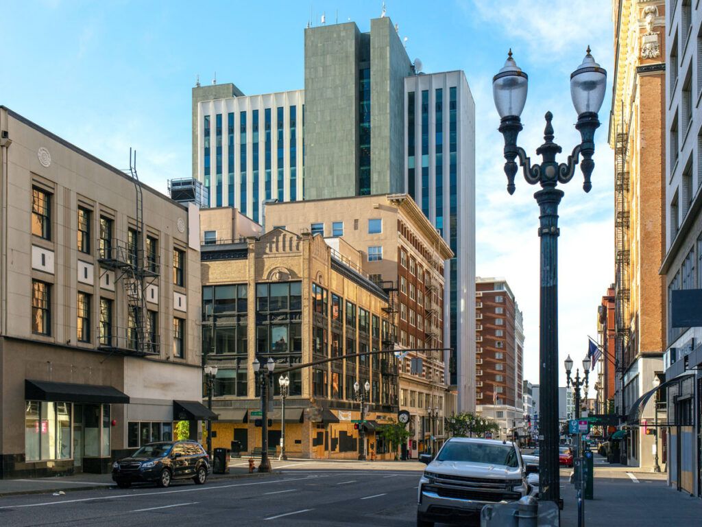 High-rises in downtown Portland, Oregon