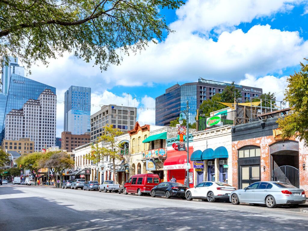 Historic buildings in downtown Austin, Texas