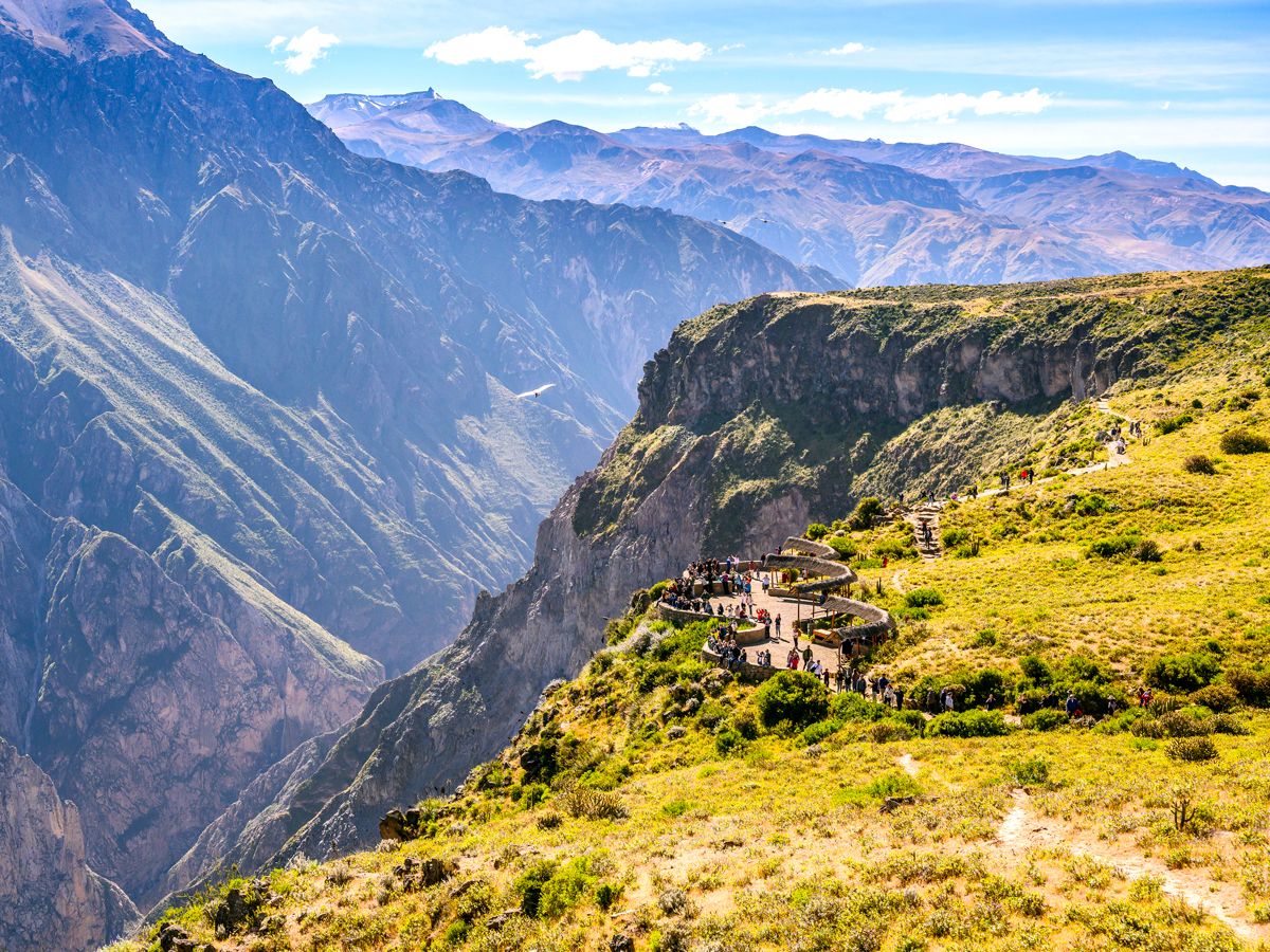 Overlook of Peru's Colca Canyon