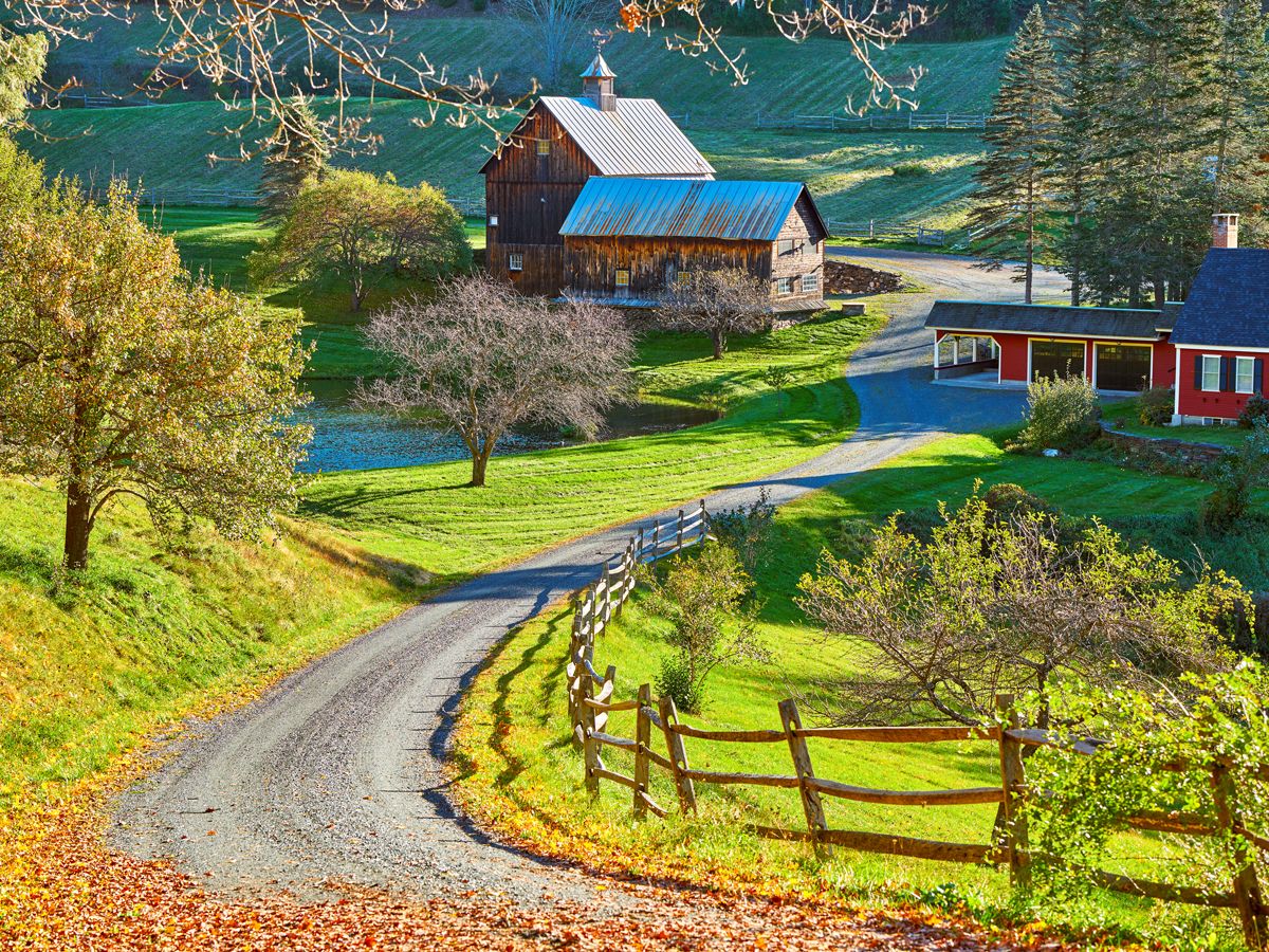 A farm in Woodstock, Vermont