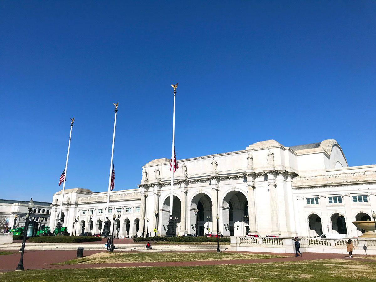 Exterior of Union Station in Washington, D.C.
