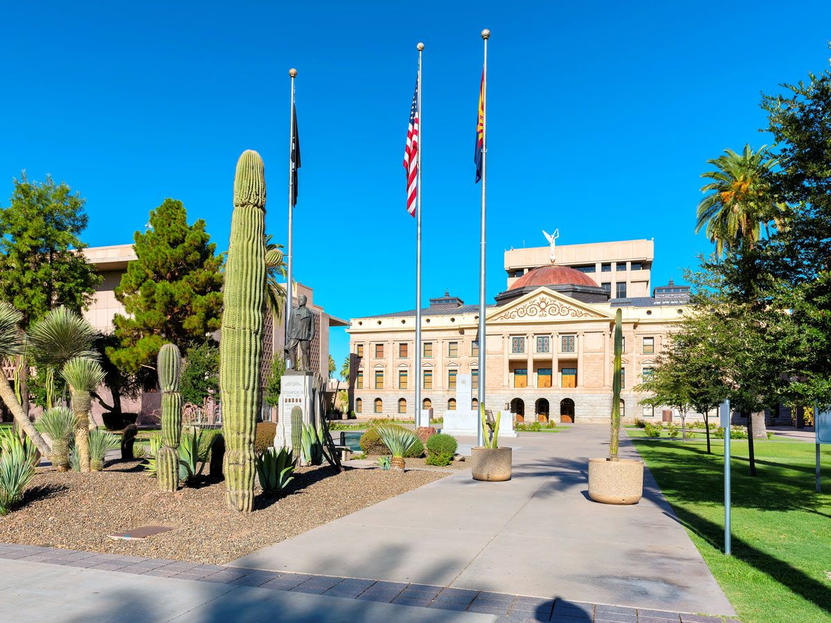 Arizona state capitol building in Phoenix