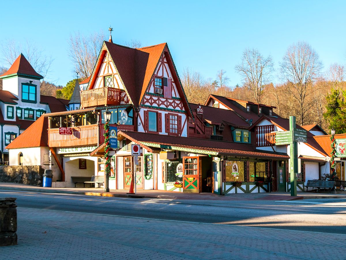 Bavarian-inspired architecture of Helen, Georgia