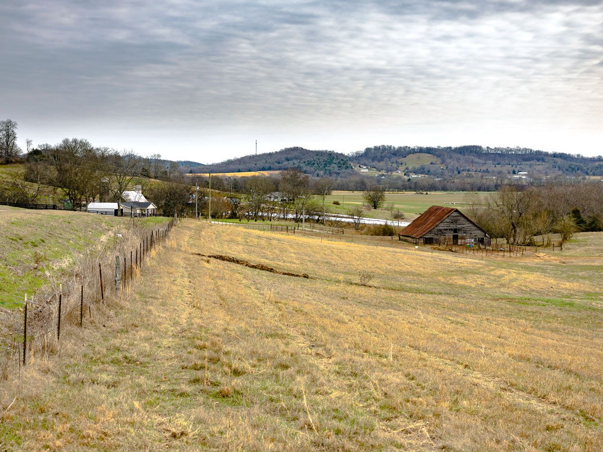 Rural Appalachian countryside in Kentucky