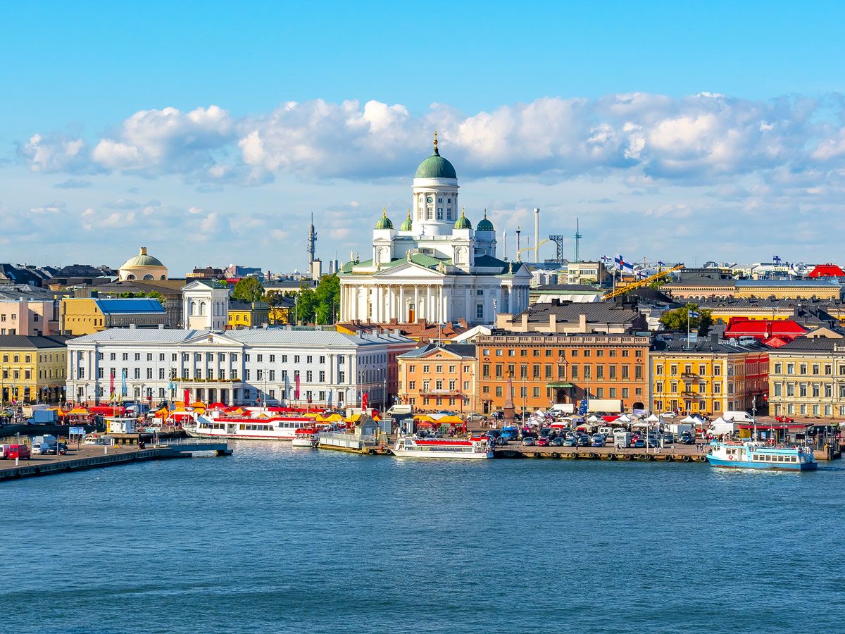 Aerial view of Helsinki, Finland