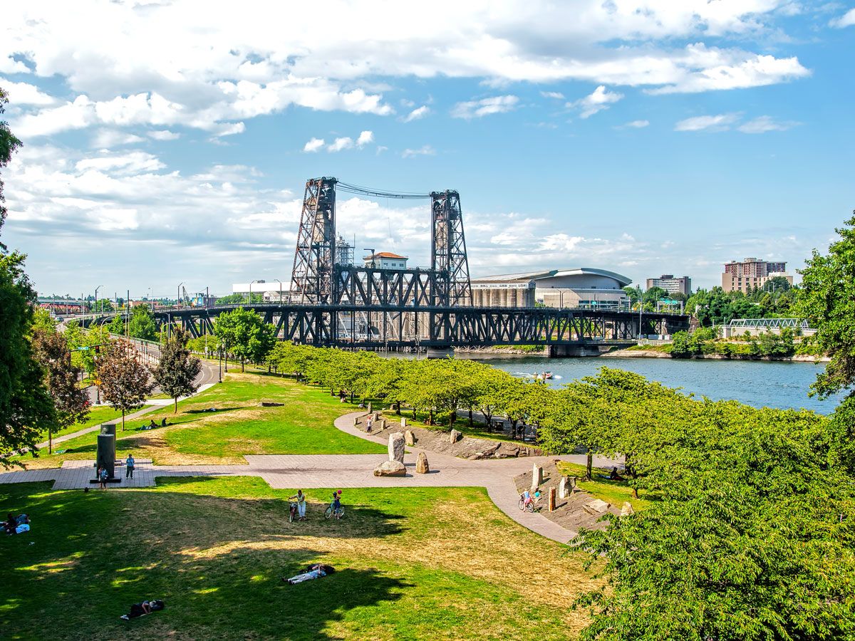 Waterfront park in Portland, Oregon