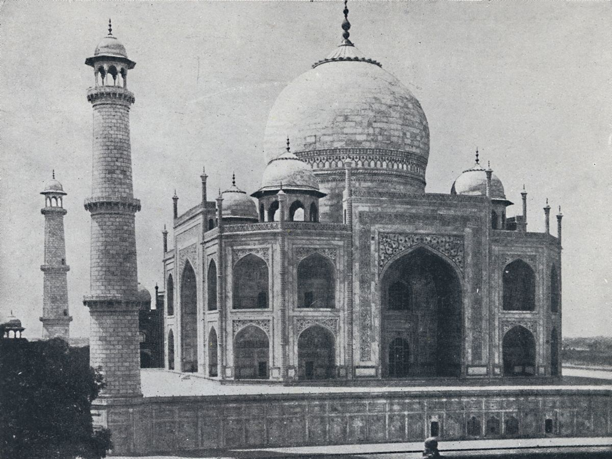 Taj Mahal in Agra, India, photographed in 1924