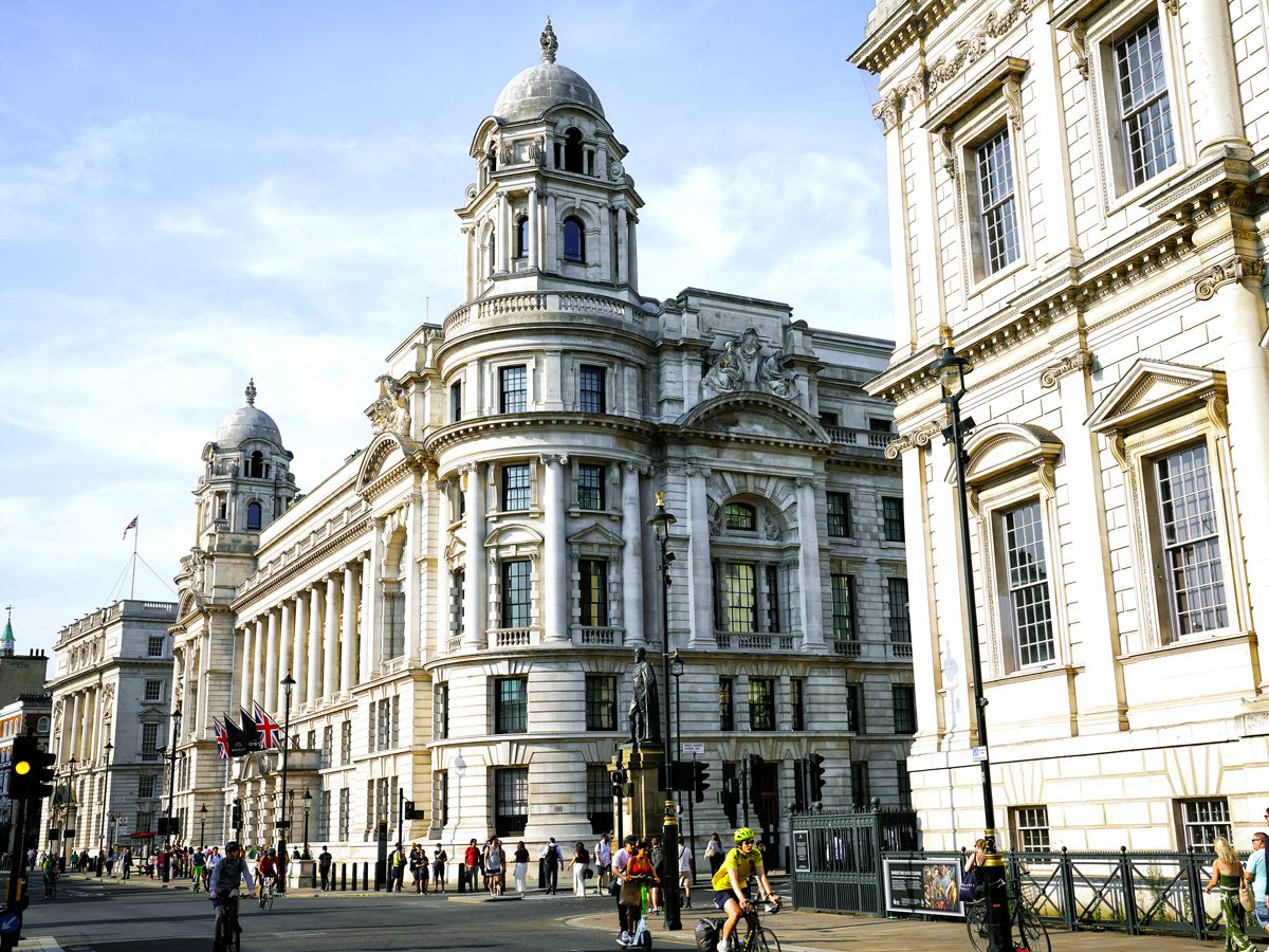 The Old War Office on London street corner