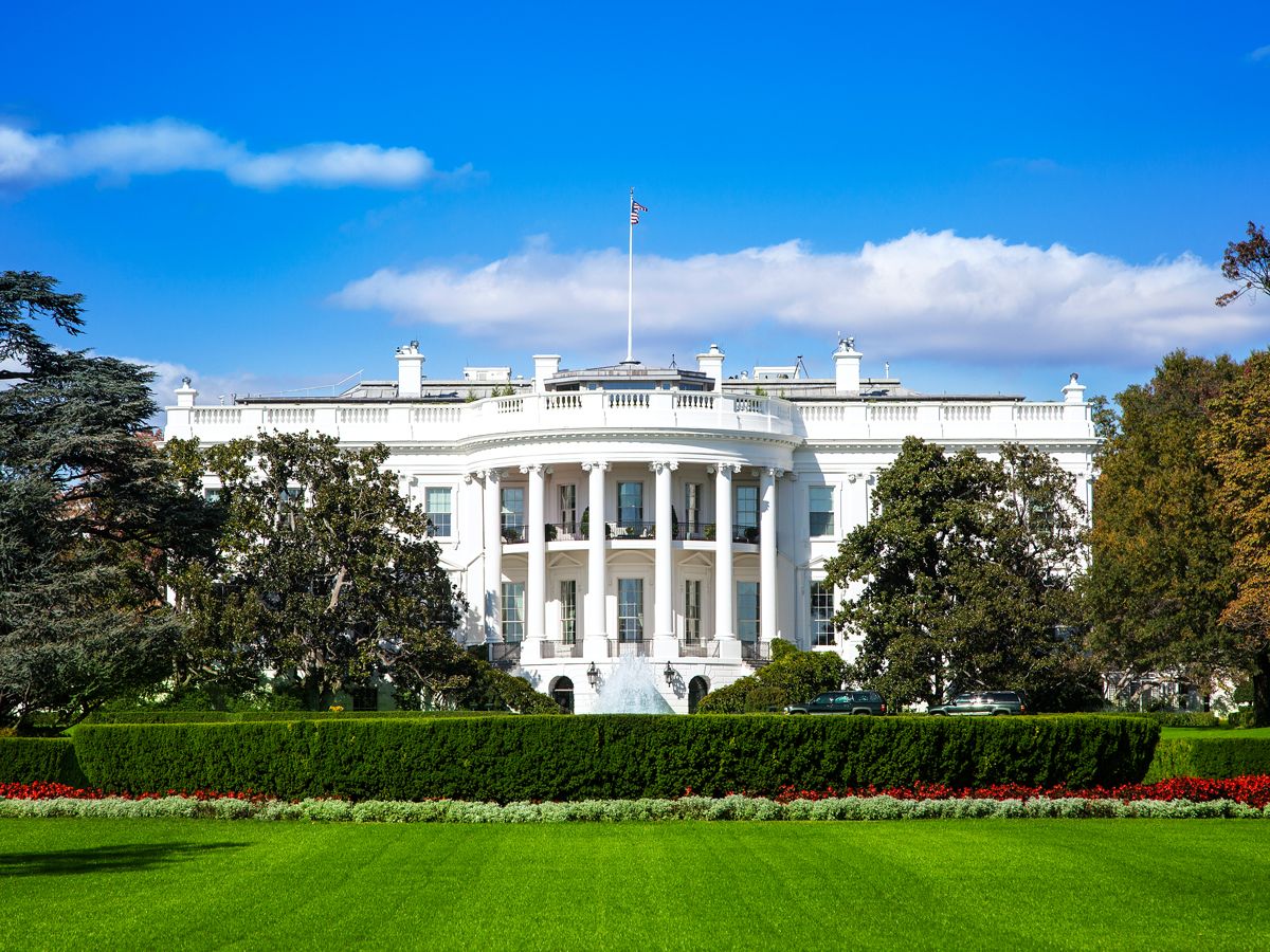 The White House in Washington, D.C., seen today