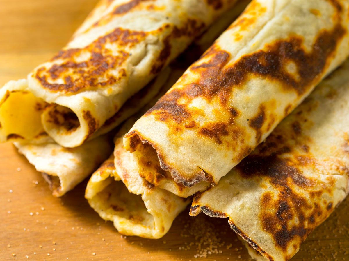 Lefse on cutting board