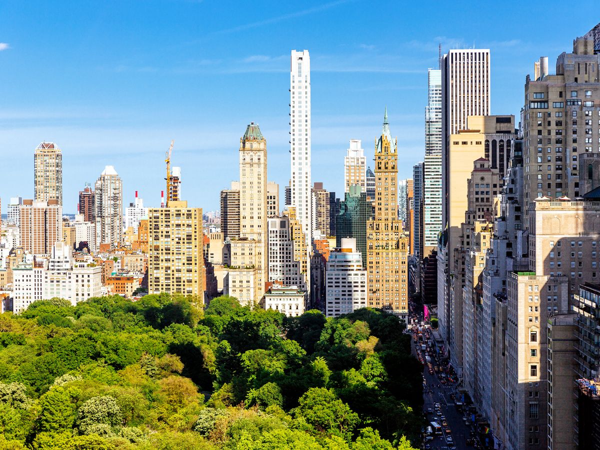 Central Park and Manhattan skyline