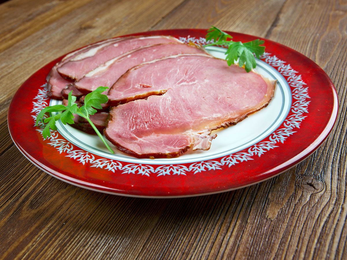 Plate of Icelandic hangikjöt