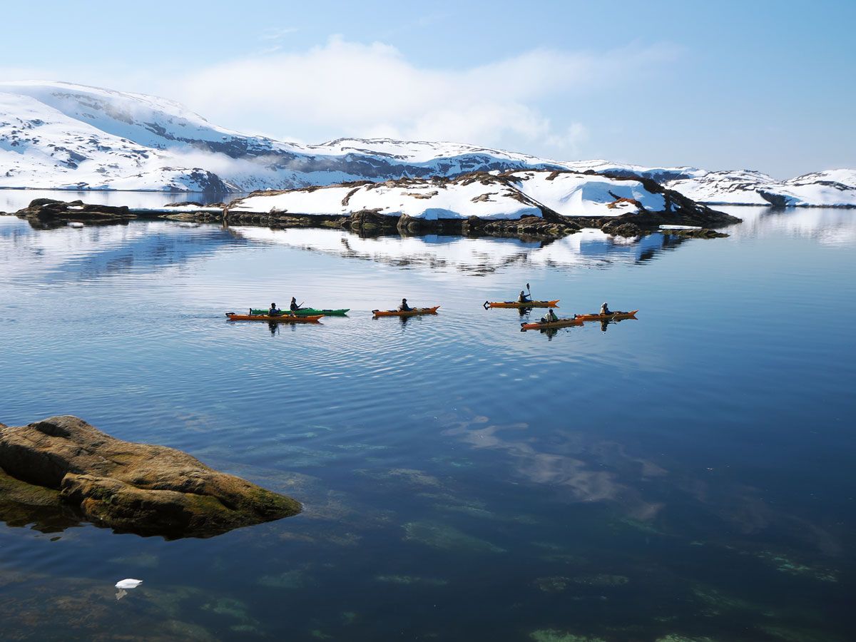 Kayak tour in Greenland