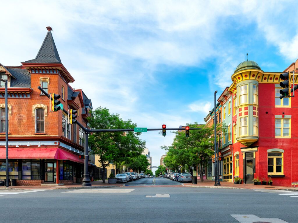 Street corner in Wilmington, Delaware