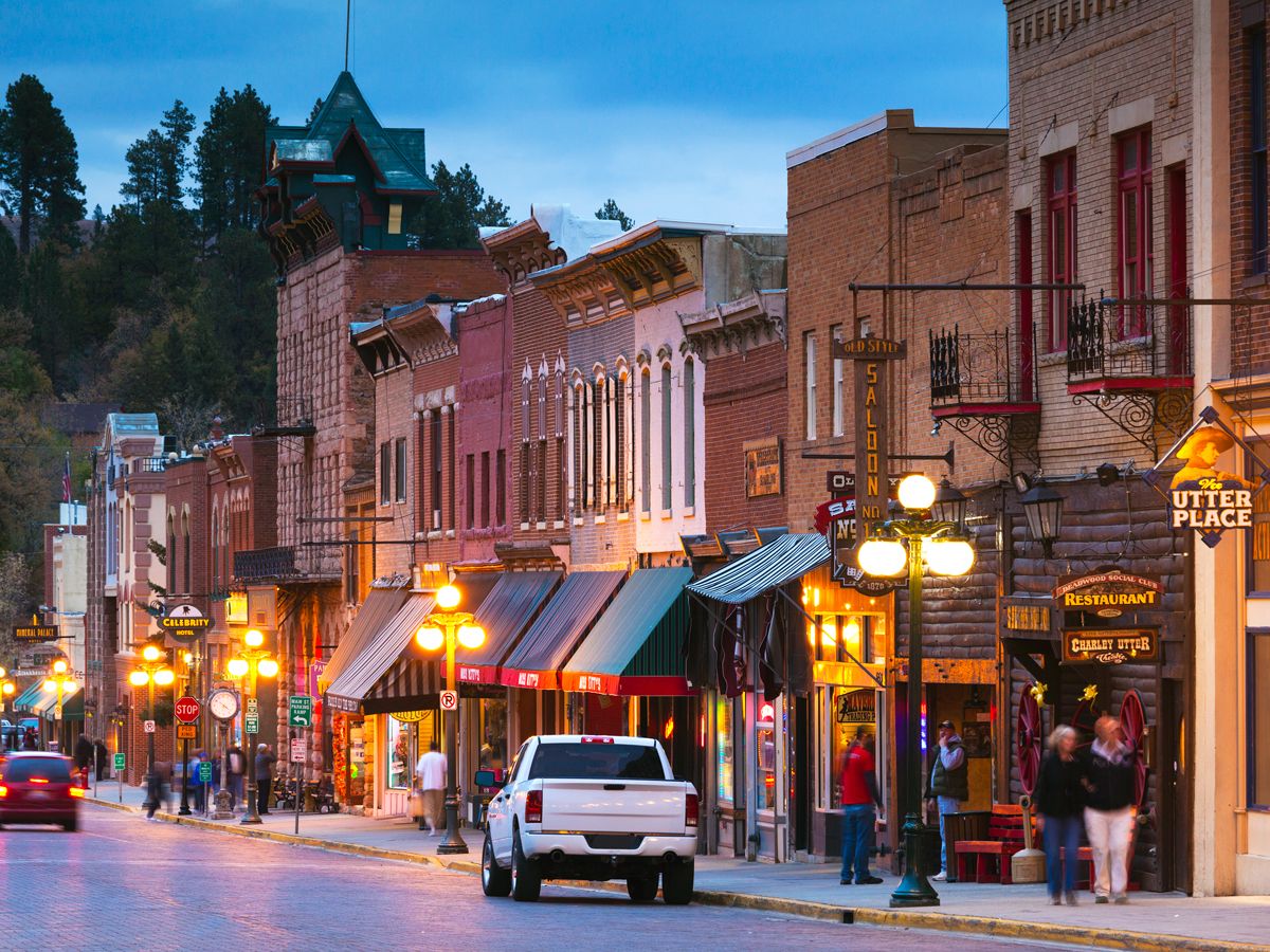 Historic buildings in Deadwood, South Dakota