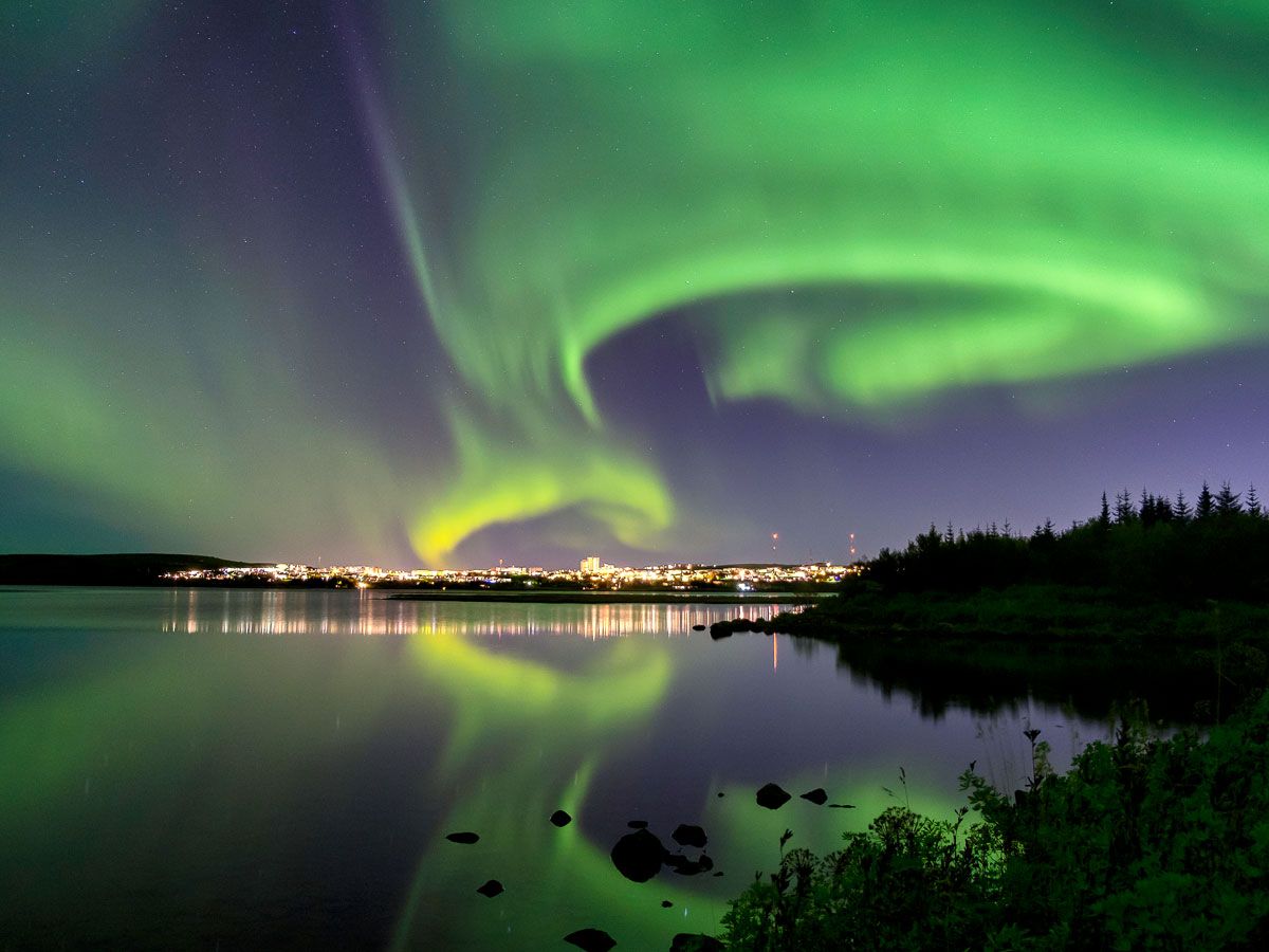 Northern lights over Iceland