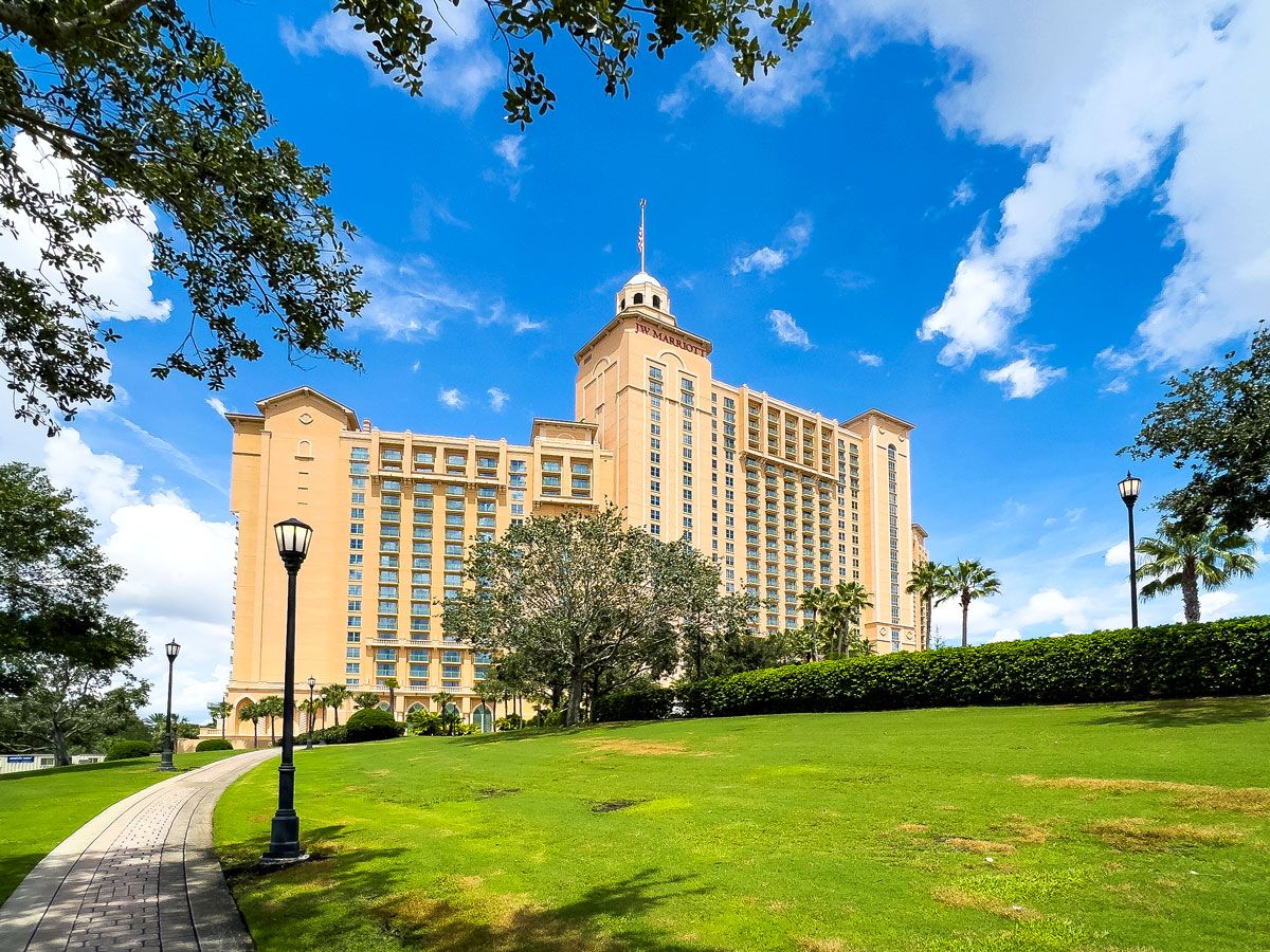 Exterior and grounds of a JW Marriott hotel location