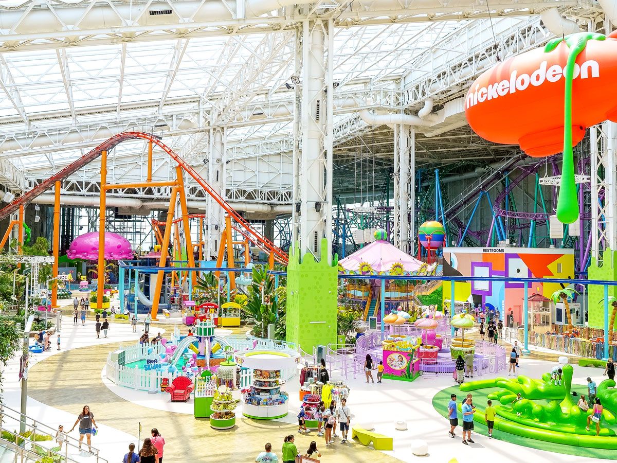 Nickelodeon Universe theme park inside New Jersey's American Dream Mall