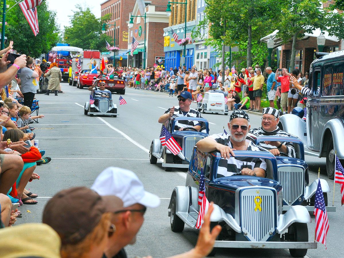 Parade at the Maine Lobster Festival in Rockland, Maine