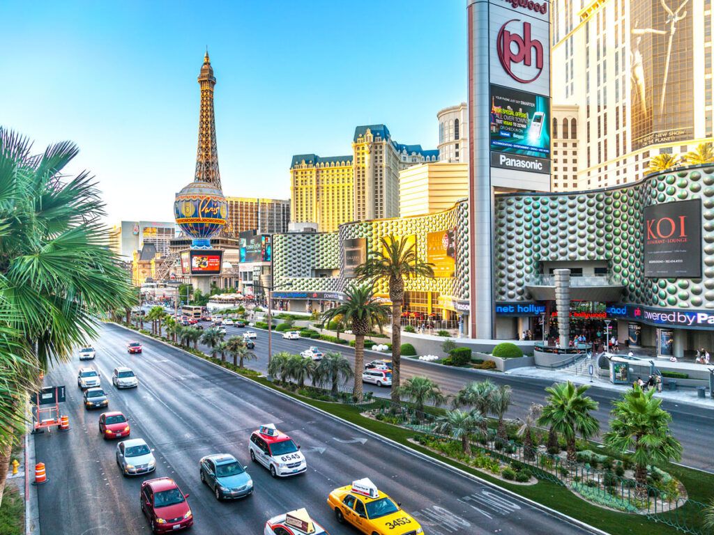 Hotels along the Las Vegas Strip