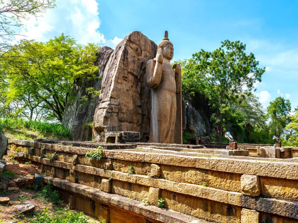 Avukana Buddha statue in Aukana, Sri Lanka
