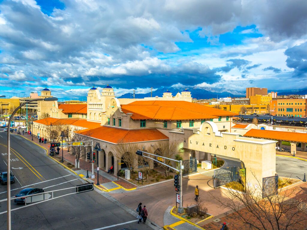Downtown Albuquerque seen from above