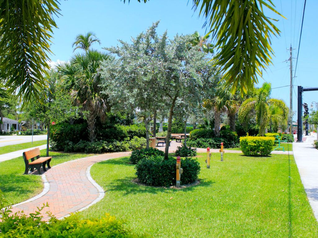 Public park in Wilton Manors, Florida