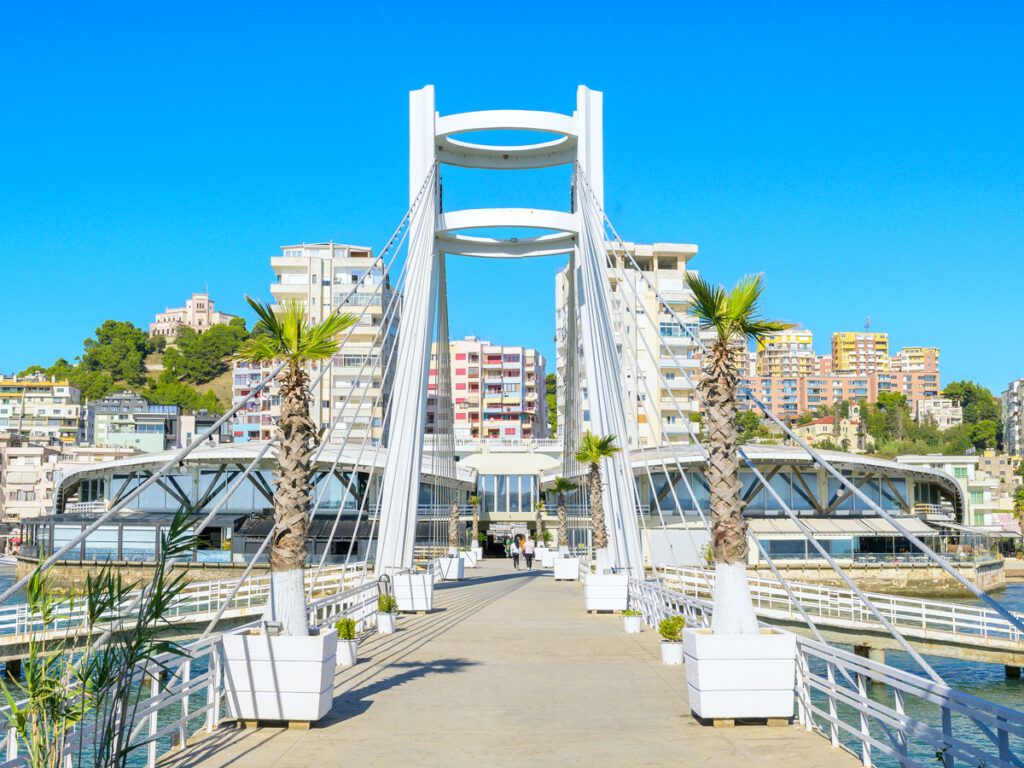 Coastal promenade in Durrës, Albania