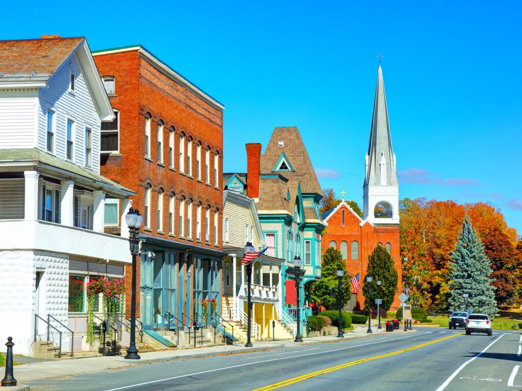 The town of Adams, Massachusetts