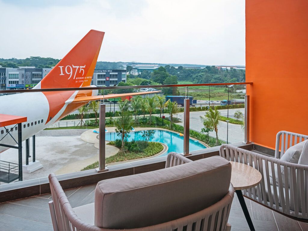 View from the balcony at 1975 Avenue and Hotel in Johor Bahru, Malaysia
