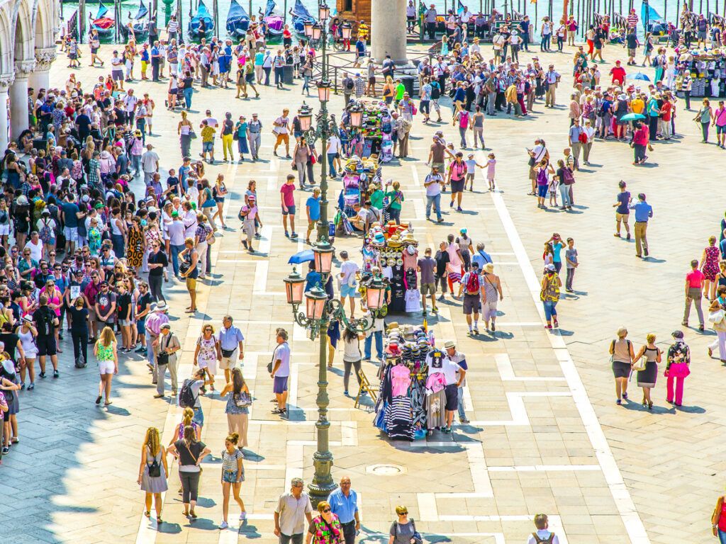 Crowd in St. Mark's Square, Venice 