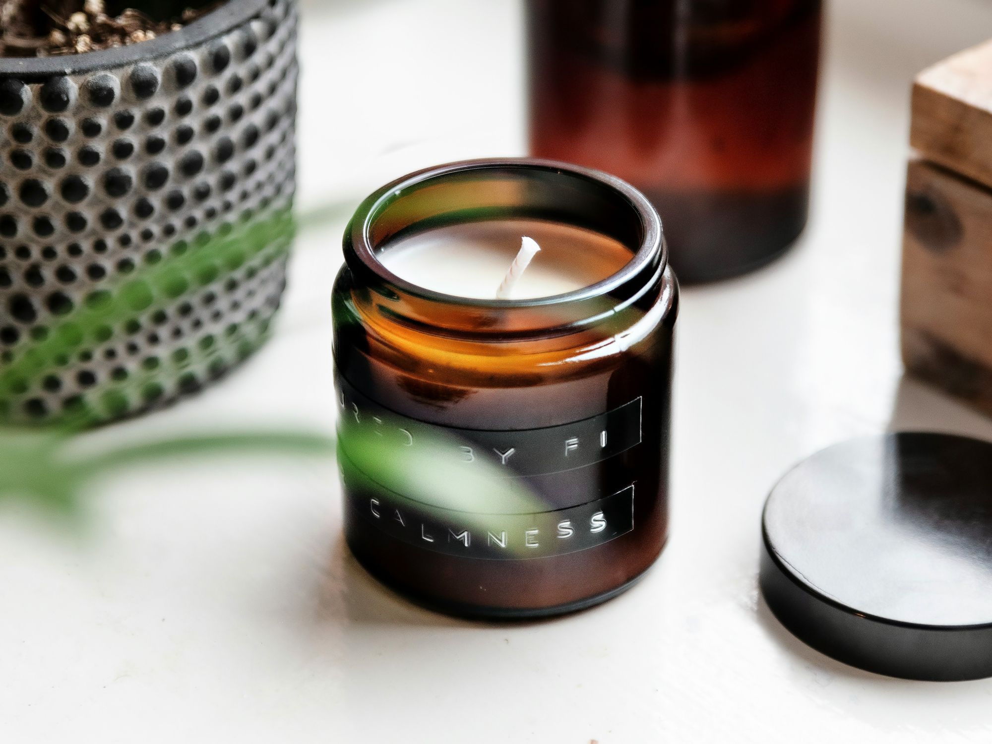 A scented candle