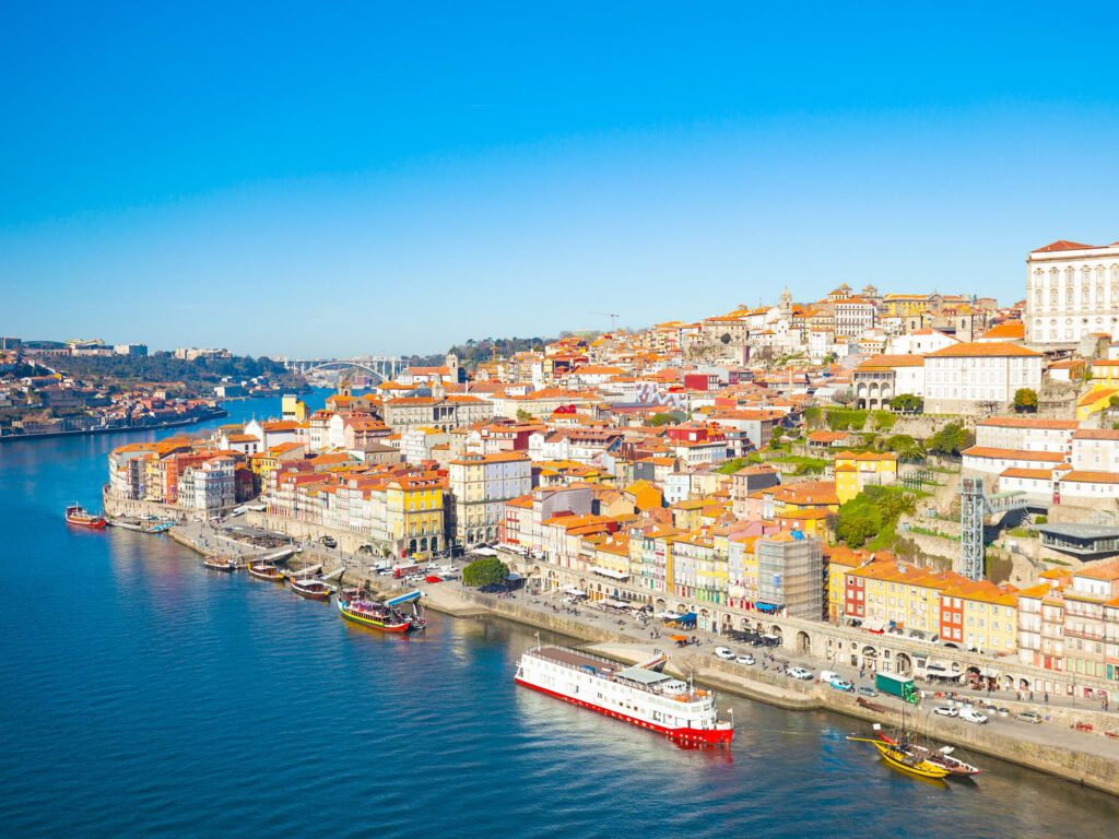 Aerial view of Porto, Portugal