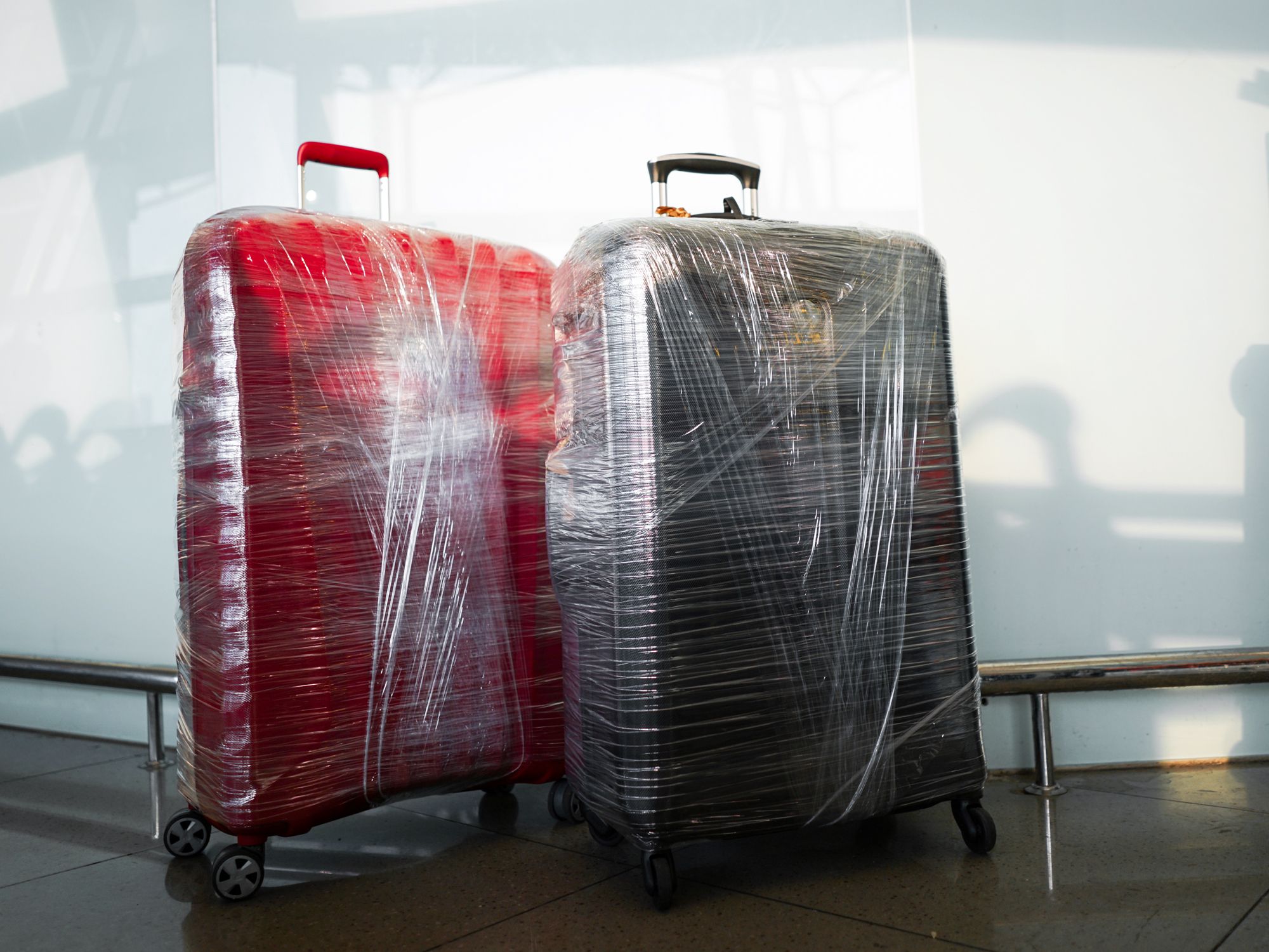 Shrink-wrapped bags