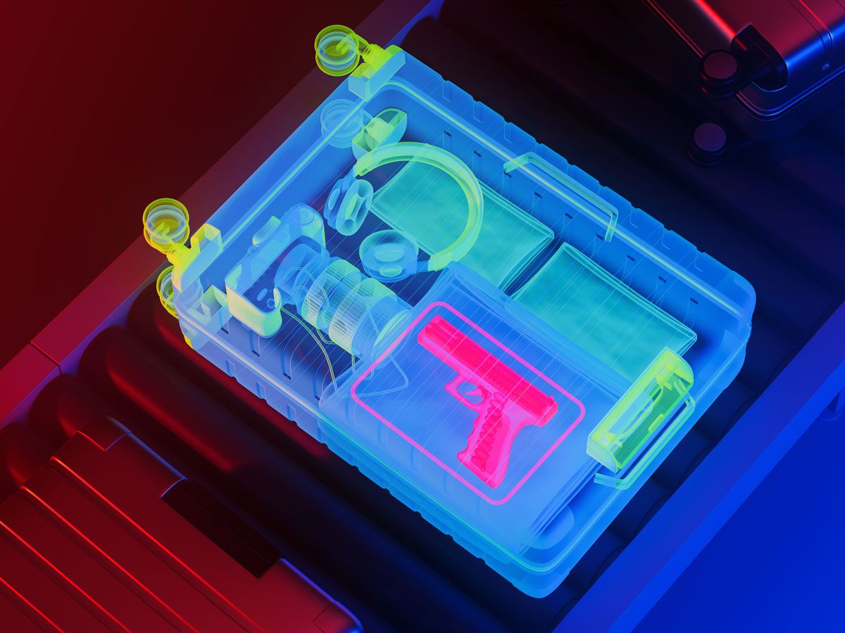 Scan of luggage contents